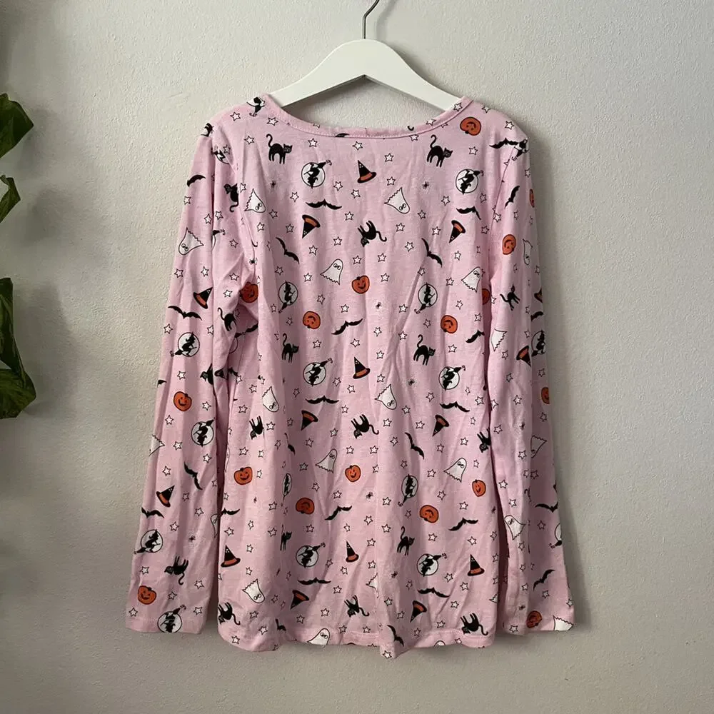 Children's Place Pink Halloween Long Sleeved Tee - 10/12